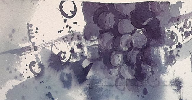 Aquarela do rótulo Toseto